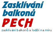 Zasklívání balkonů a lodžií Pech